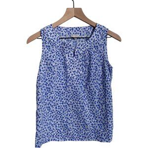 Talbots Large Cotton Seashell Sleeveless Blouse